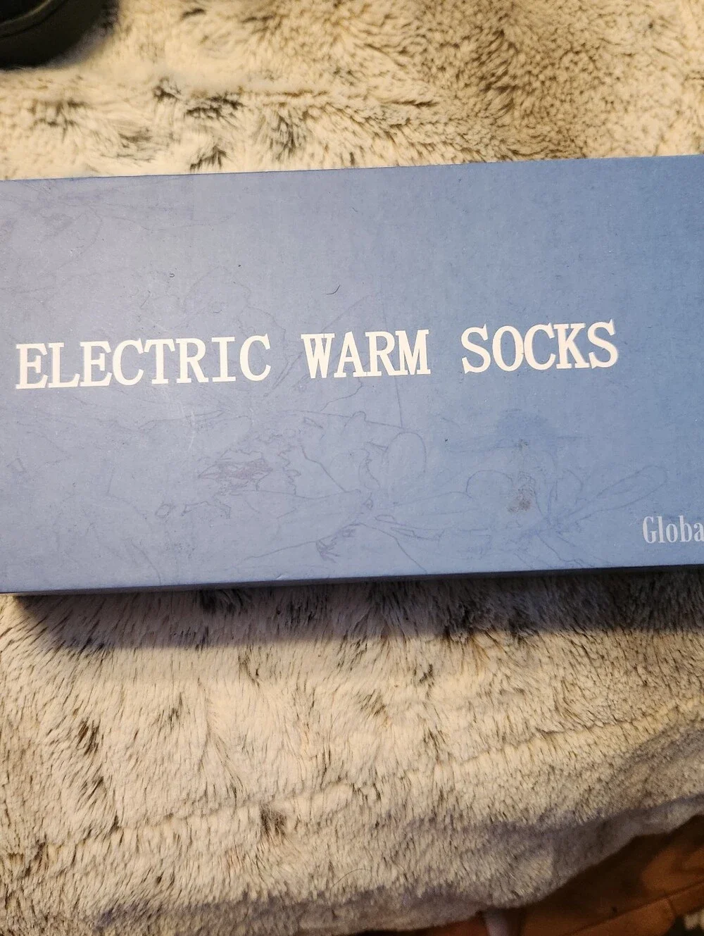 Global Vasion Heated Socks. Size Large-Unisex - Black